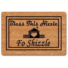 Modern Geometric Felt Doormat - Low Pile Indoor Outdoor