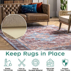 Non-Slip Floor Protector Mat 60x91cm Grid Carpet Holder