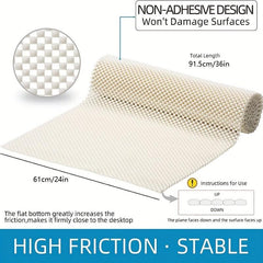 Non-Slip Floor Protector Mat 60x91cm Grid Carpet Holder