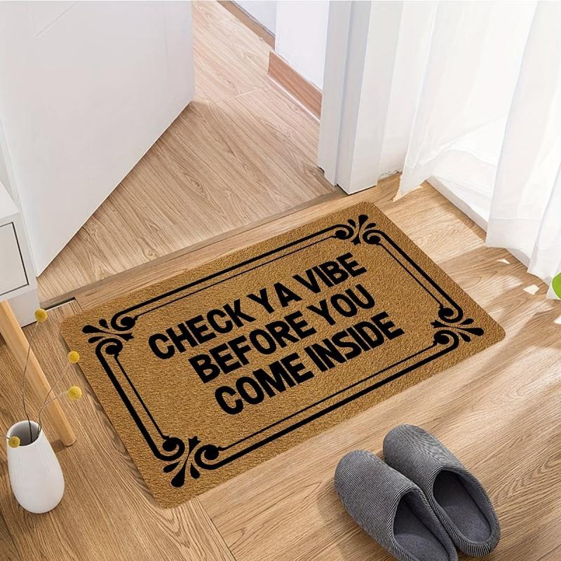Funny Welcome Door Mat with Anti Slip Rubber Back - Kitchen Rugs Doormat