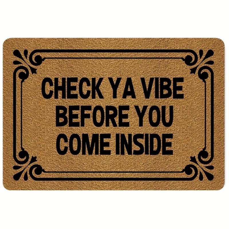 Funny Welcome Door Mat with Anti Slip Rubber Back - Kitchen Rugs Doormat