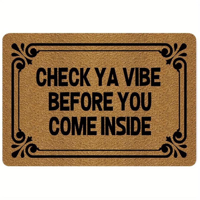 Funny Welcome Door Mat with Anti Slip Rubber Back - Kitchen Rugs Doormat