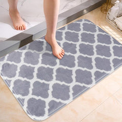 Geometric Pattern Memory Foam Bath Rug