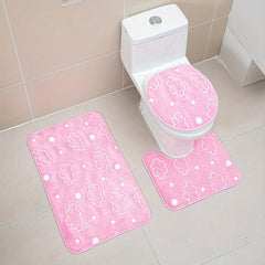 Luminous Floor Mat Sponge Bath Mat Set Non Slip Durable Bathroom Rug