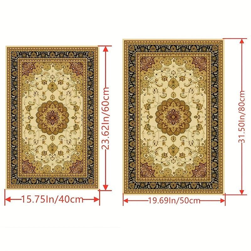 Vintage Welcome Mat - Non Slip & Washable - Indoor/Outdoor