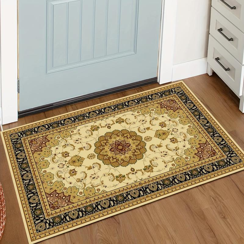 Vintage Welcome Mat - Non Slip & Washable - Indoor/Outdoor