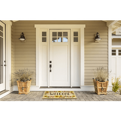 Sunflower Welcome Doormat Indoor Outdoor Use Front Porch Entryway