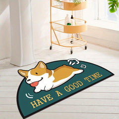 Crystal Velvet Rug Anti Fatigue Shaggy Floor Carpet Non Slip Entrance Mat