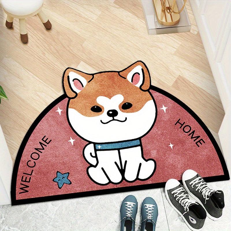 Crystal Velvet Rug Anti Fatigue Shaggy Floor Carpet Non Slip Entrance Mat