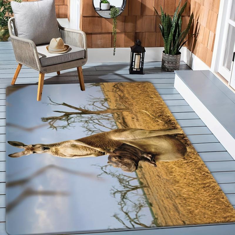 Funny Kangaroo Indoor Mat Printed Door Mat Doormat Bathroom Non slip Floor Mat