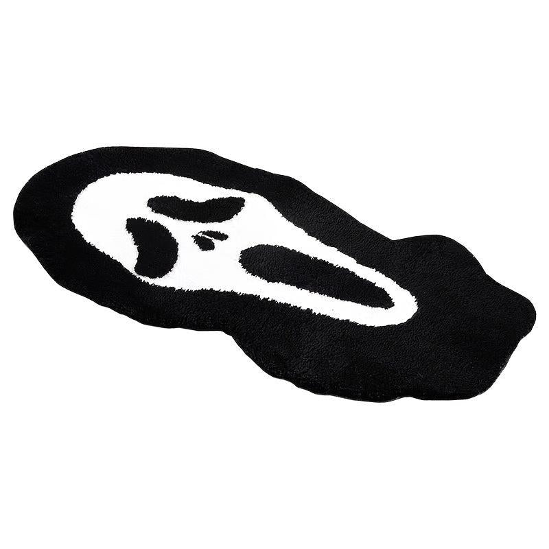 Ghost Face Plush Rug for Living Room Bedroom Bathroom Non-slip Mat