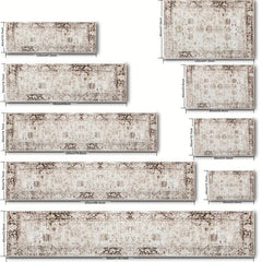 Vintage Medallion Runner Rug Machine Washable Boho Oriental Runner Rugs