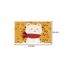 Lovely Cartoon Graphic Area Rug Non-slip Bedroom Floor Mat