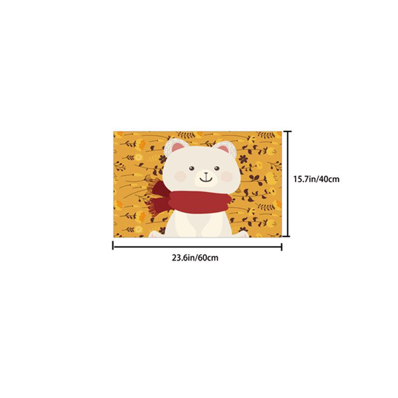 Lovely Cartoon Graphic Area Rug Non-slip Bedroom Floor Mat