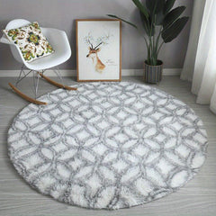 Tie Dyed Circle Rug for Bedroom Non-Slip