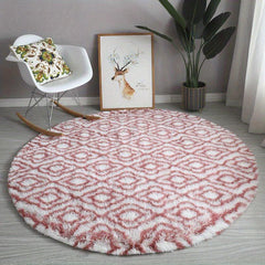 Tie Dyed Circle Rug for Bedroom Non-Slip