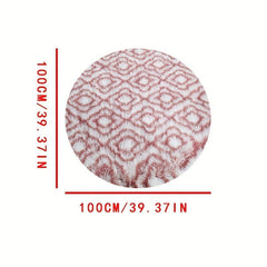 Tie Dyed Circle Rug for Bedroom Non-Slip