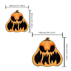 Gothic Pumpkin Plush Carpet for Living Room 39x41inch