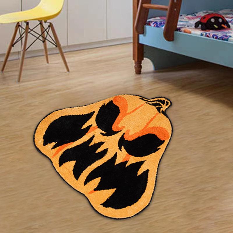 Gothic Pumpkin Plush Carpet for Living Room 39x41inch