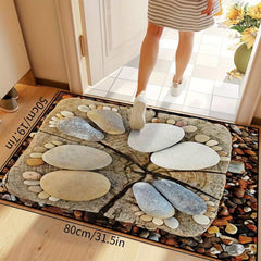 Soft Rustic Kitchen Rug Anti Fatigue Non Slip Absorbent Washable Bath Mat
