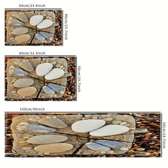 Soft Rustic Kitchen Rug Anti Fatigue Non Slip Absorbent Washable Bath Mat