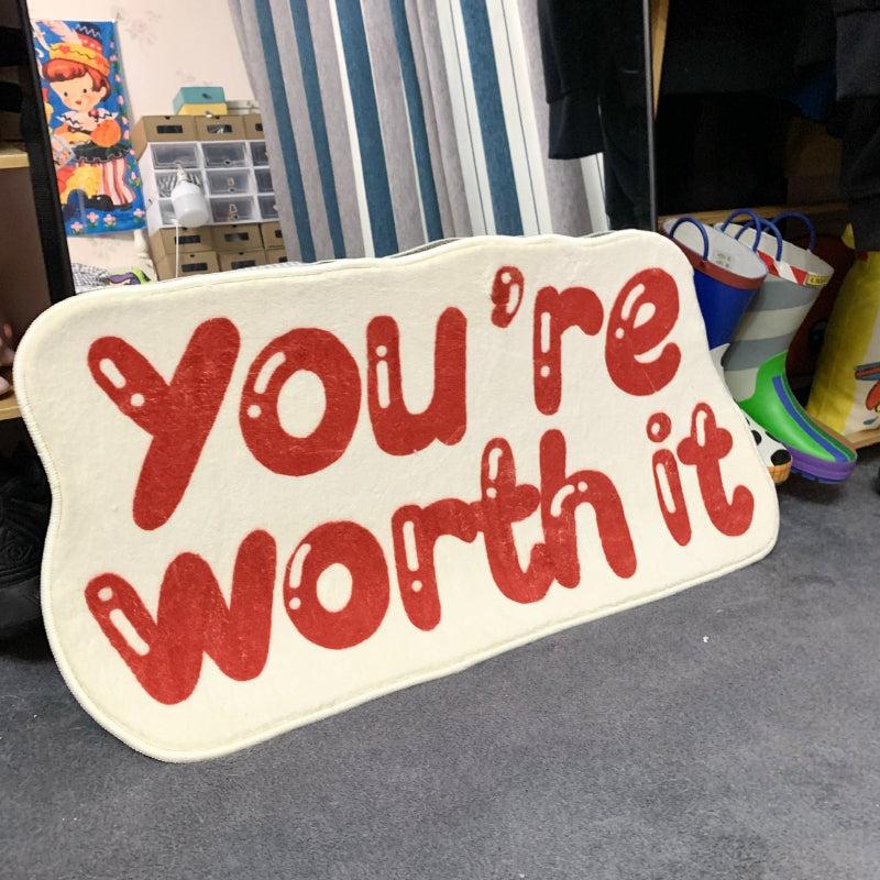 Cartoon Alphabet Kids Plush Rug Thick Shaggy Floor Carpet Home Decoration
