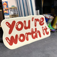 Cartoon Alphabet Kids Plush Rug Thick Shaggy Floor Carpet Home Decoration
