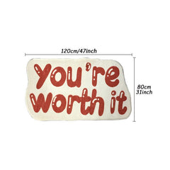 Cartoon Alphabet Kids Plush Rug Thick Shaggy Floor Carpet Home Decoration
