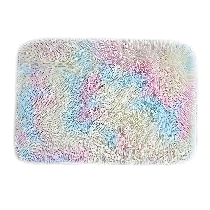 Fluffy Colorful Rugs Soft Rainbow Area Rugs For Girls Room