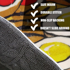 Japanese Ramen Special Shaped Carpet Floor Mat Soft Fluffy 1100g Heavy