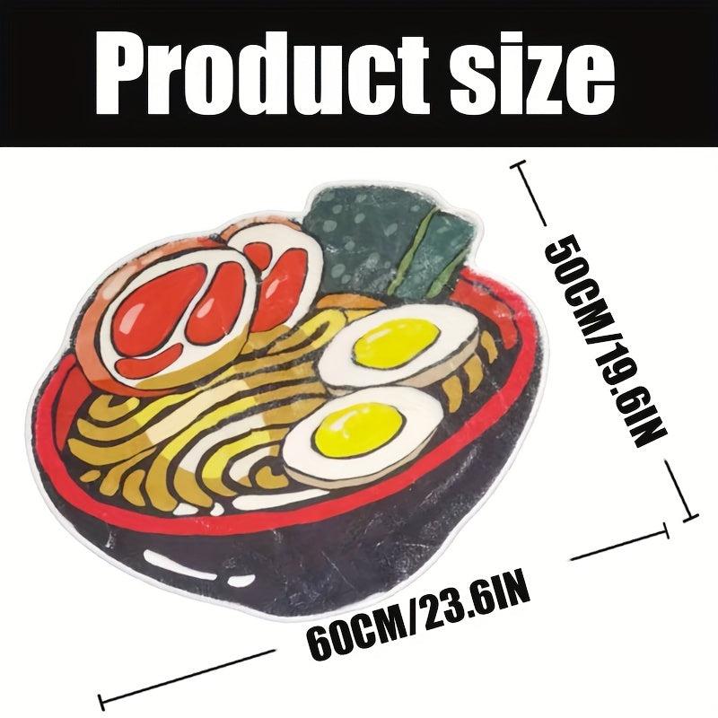 Japanese Ramen Special Shaped Carpet Floor Mat Soft Fluffy 1100g Heavy