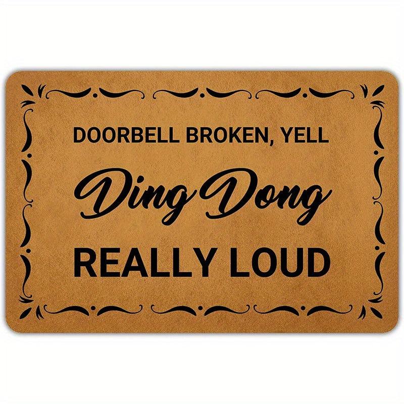 Non Slip Welcome Door Mat Machine Washable Indoor Outdoor Entrance Mat