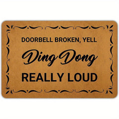 Non Slip Welcome Door Mat Machine Washable Indoor Outdoor Entrance Mat