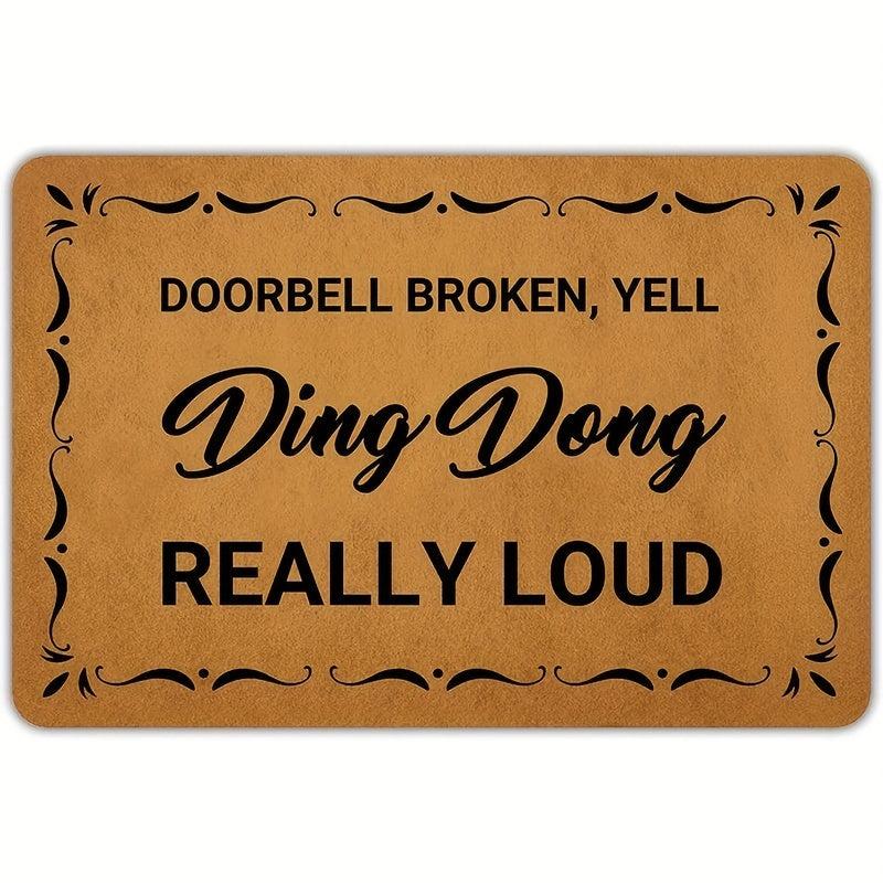 Non Slip Welcome Door Mat Machine Washable Indoor Outdoor Entrance Mat