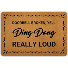 Non Slip Welcome Door Mat Machine Washable Indoor Outdoor Entrance Mat