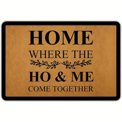 Non Slip Welcome Door Mat Machine Washable Indoor Outdoor Entrance Mat