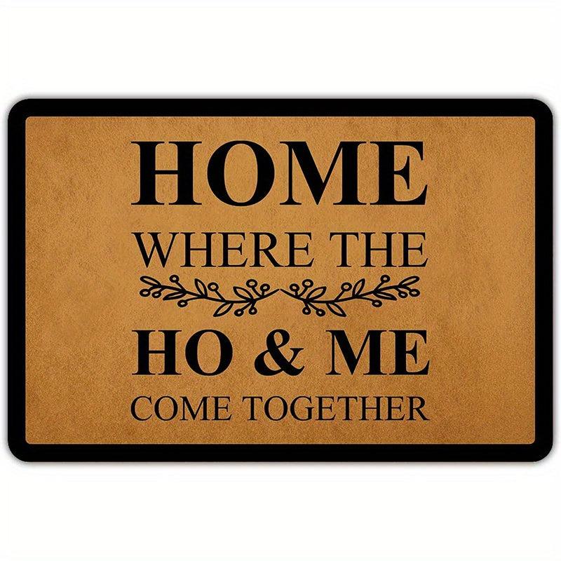 Non Slip Welcome Door Mat Machine Washable Indoor Outdoor Entrance Mat