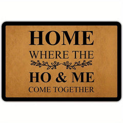 Non Slip Welcome Door Mat Machine Washable Indoor Outdoor Entrance Mat