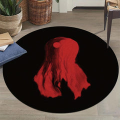 Halloween Witch Ghost Print Round Floor Mat