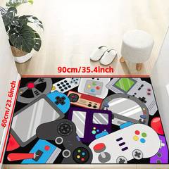 Large 3D Gaming Area Rug Washable Gamepad Carpet Bedroom Living Room Carpet