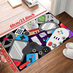 Large 3D Gaming Area Rug Washable Gamepad Carpet Bedroom Living Room Carpet