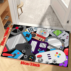 Large 3D Gaming Area Rug Washable Gamepad Carpet Bedroom Living Room Carpet