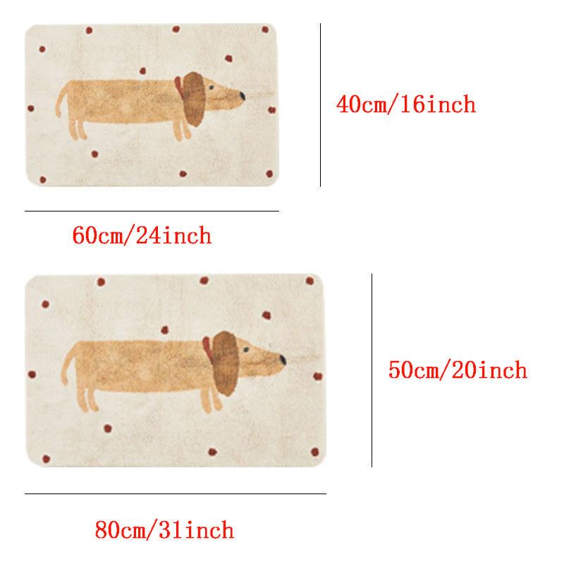 Soft Cashmere Dog Rug for Living Room Bedroom Kids Room