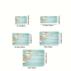 Beach Wood Plank Mat Soft Floor Mat for Bedroom Living Room Kitchen and Entrance