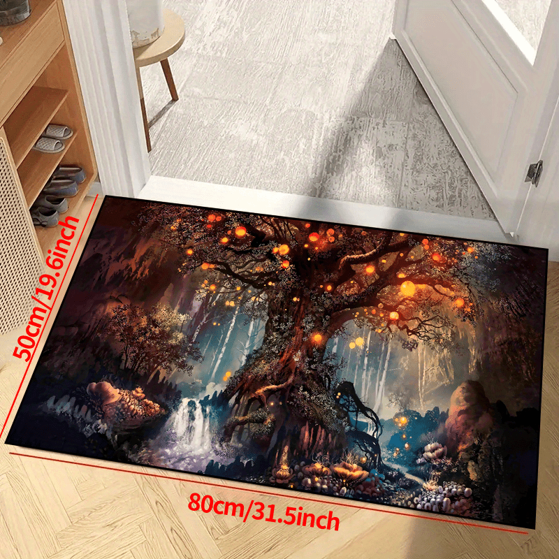 Fantasy Forest Non-slip Resistant Rug Waterproof Carpet