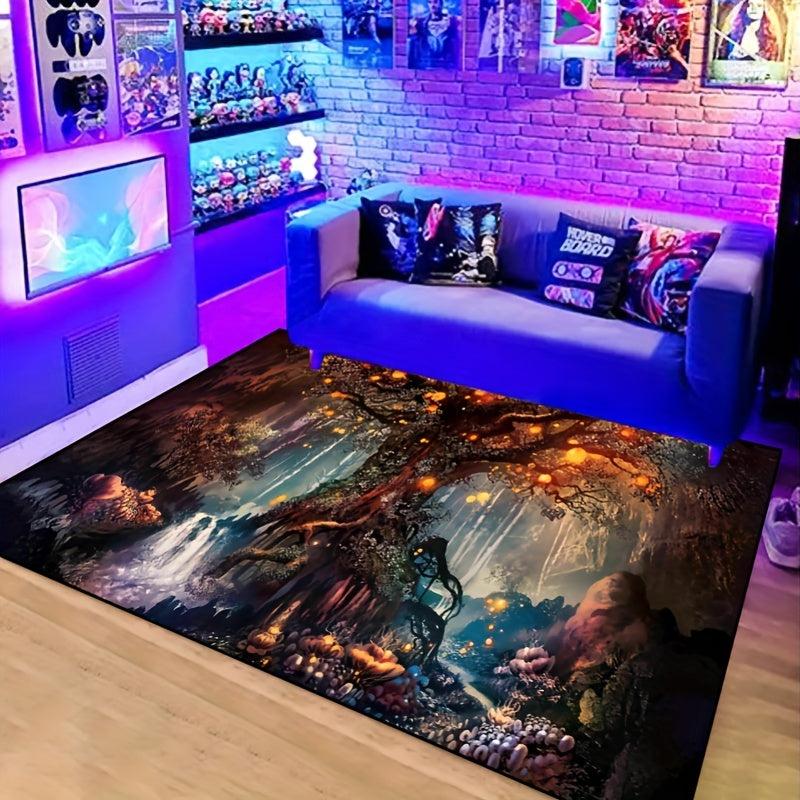 Fantasy Forest Non-slip Resistant Rug Waterproof Carpet