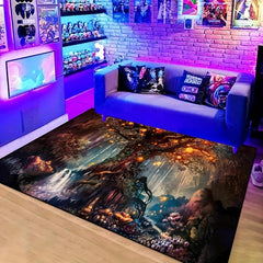Fantasy Forest Non-slip Resistant Rug Waterproof Carpet