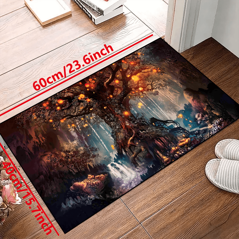 Fantasy Forest Non-slip Resistant Rug Waterproof Carpet