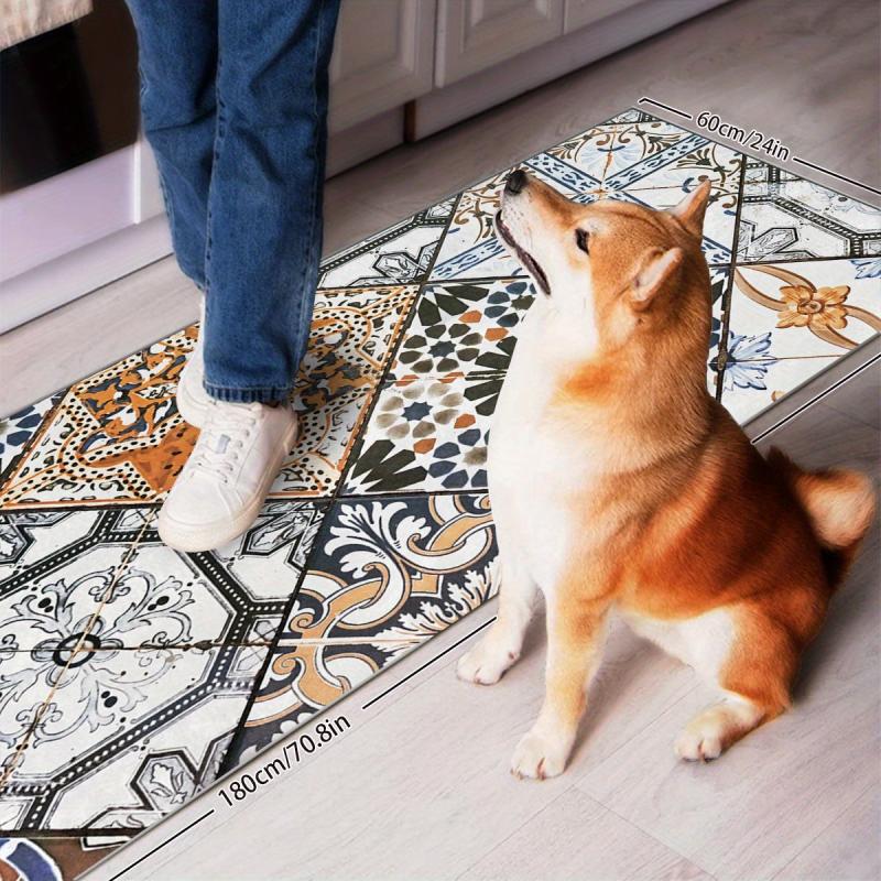 Soft Abstract Area Rugs Morandi Geometric Pattern Rug Light Style Floor Mat