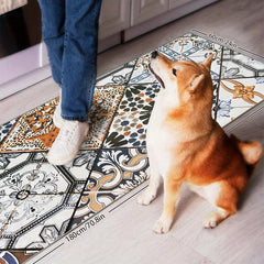 Soft Abstract Area Rugs Morandi Geometric Pattern Rug Light Style Floor Mat